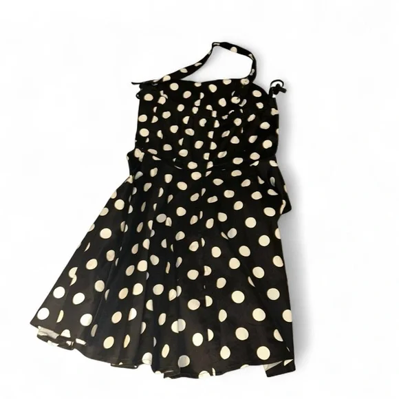Modcloth IXIA polka dot Traveling Cupcake Dress SZ M - Picture 5 of 8